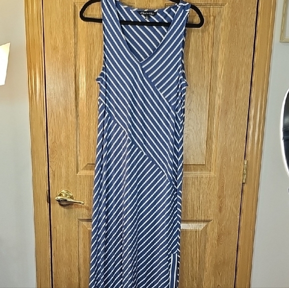 Chadwicks Dresses & Skirts - Chadwicks Navy and White Maxi Dress